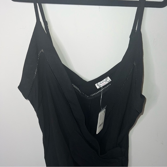 NWT Free People Intimately Black Dylan Bodycon Mini Dress - Picture 9 of 9